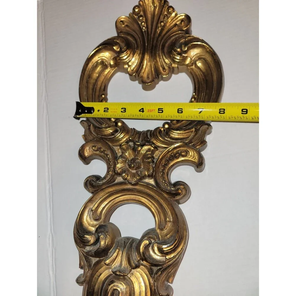 Syroco Rococo Ornate Gold Plastic Wall Frame 25x9, Oval 1-Photo